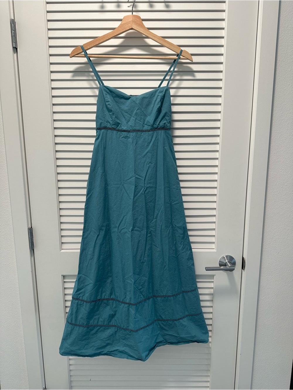 Forever 21 Teal Spaghetti-Strap Maxi Dress